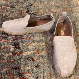Toms Drizzle Grey Deconstructed Alpargatas 7 EUC